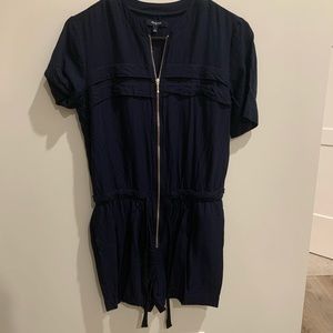 Madewell utility romper with zipper